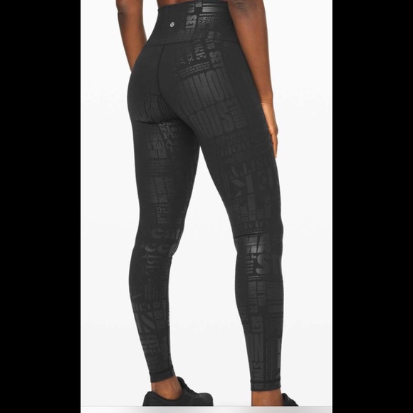 Lululemon Luxtreme special edition logo leggings
